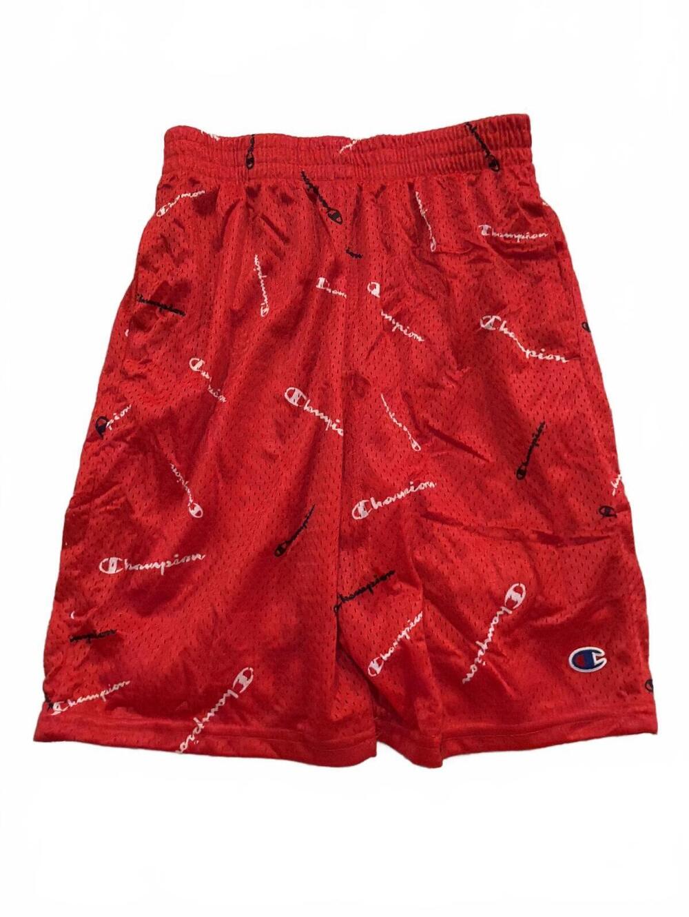 Champion Boys Red Basketball Athletic Shorts L